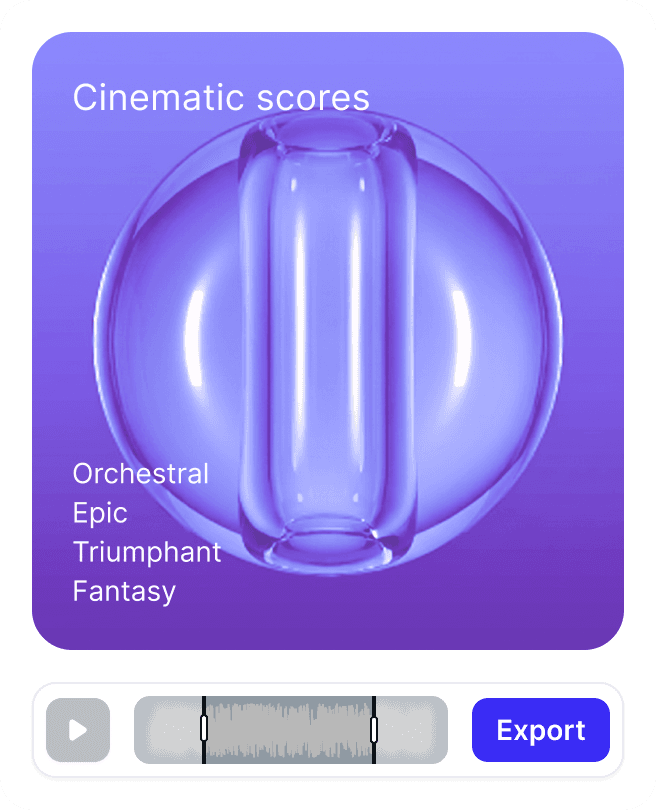 Export-ready cinematic score card