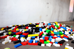 AI Lego Blast Effect